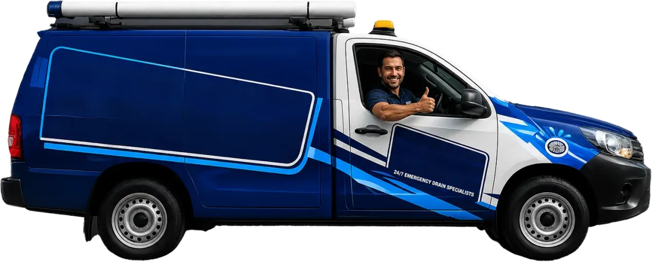 A licensed Eastwood plumber heading out in the service van