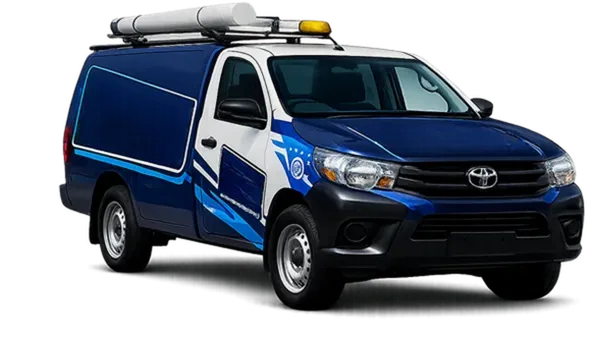 Licensed plumber van servicing Eastwood